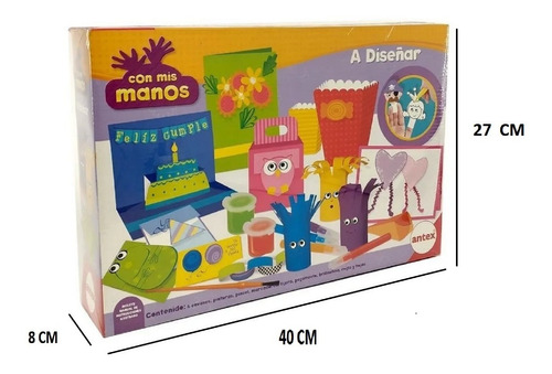 Imagen 2 de 4 de Juego Manualidades Antex Con Mis Manos A Diseñar Playking