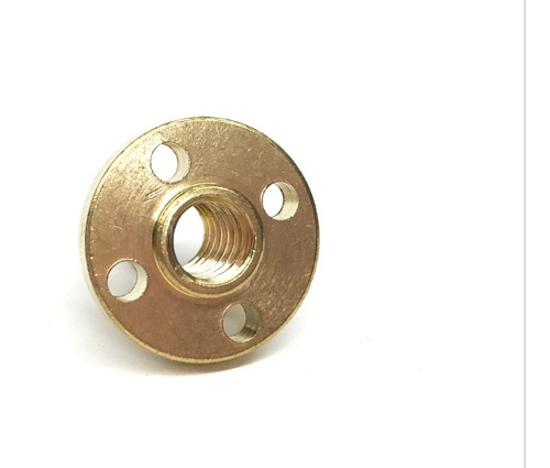 Castanha Para Fuso Trapezoidal T8 Tr8 8mm Passo 2mm Latão