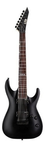 Guitarra Eléctrica Ltd By Esp Mh207-blks De 7 Cuerdas Negra Color Negro satinado Material del diapasón Palisandro Orientación de la mano Diestro