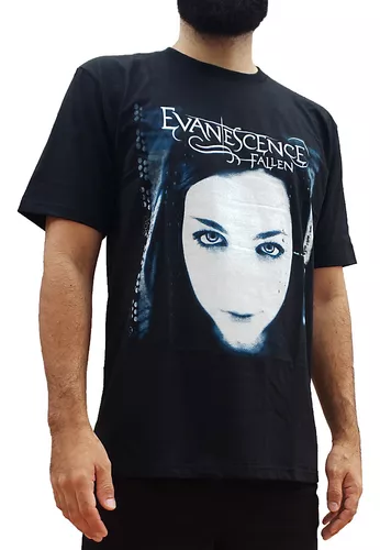 escalada adyacente Para exponer Camiseta Banda Evanescence - Fallen - Amy Lee - 100% Algodão