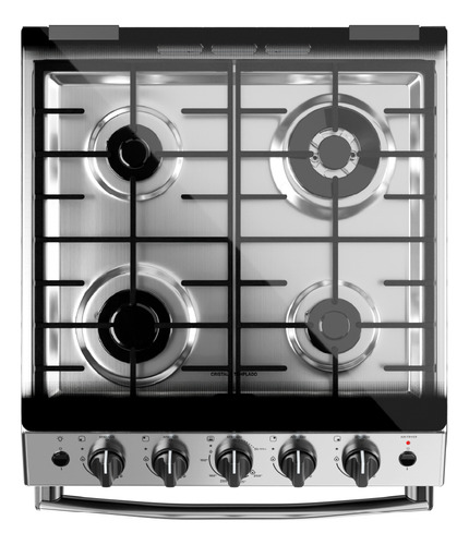 Cocina Multigas 56 Cm Inoxidable Con Air Fryer Drean Cd5617ai0