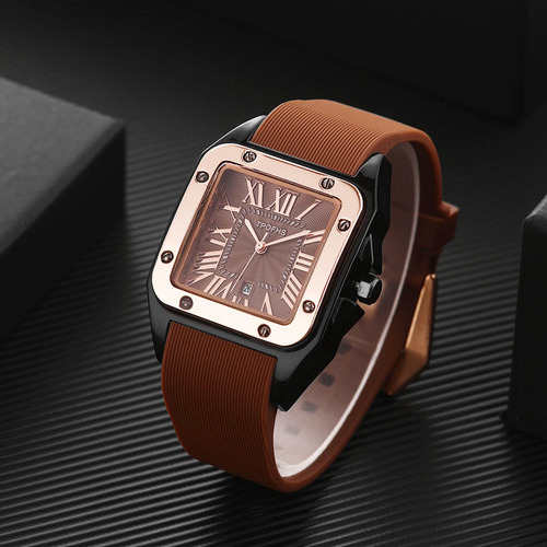 Shaoke Reloj De Piel Sintética Con Escala De Números