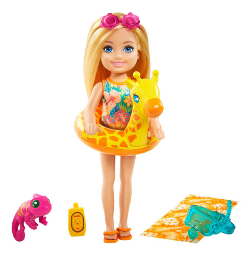 Barbie Dreamhouse Chelsea Playa Y Mascotas Jirafa