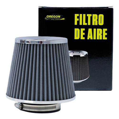 Filtro Aire Deportivo Biconico 76mm Mejora Rendimiento Auto