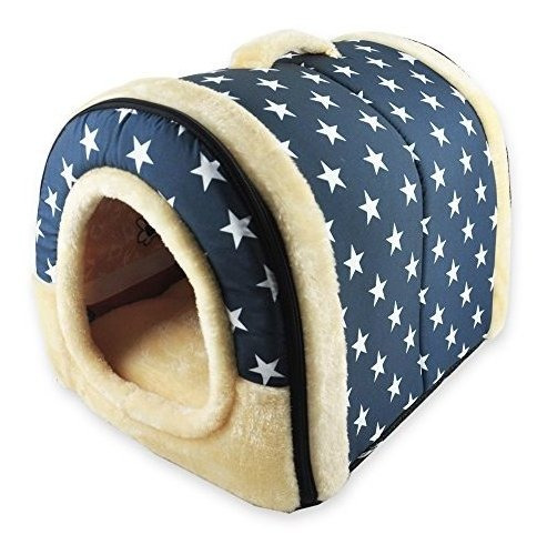 Anppex Igloo Dog House, Cama De Iglú Portátil Para Gatos Con