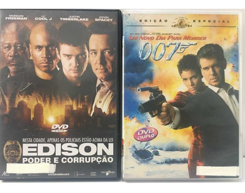 Dvds Edison Poder E Corrupção + 007 Um Novo Dia Para Morrer