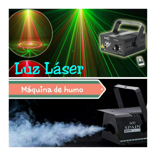 Imagen 2 de 9 de Arriendo De Luces Fiesta Flúor, Parlante,máquina De Humo