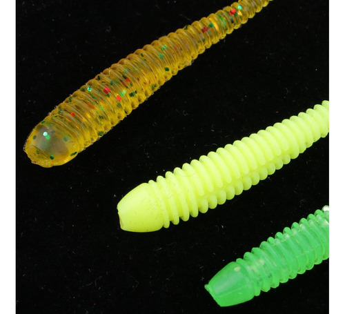 10 Unids T Cola Suave Cebos Pesca Grub Señuelo Artificial
