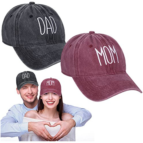 2 Uds Sombreros Para Mamá Y Papá Para Nuevos Padres Gorra Un