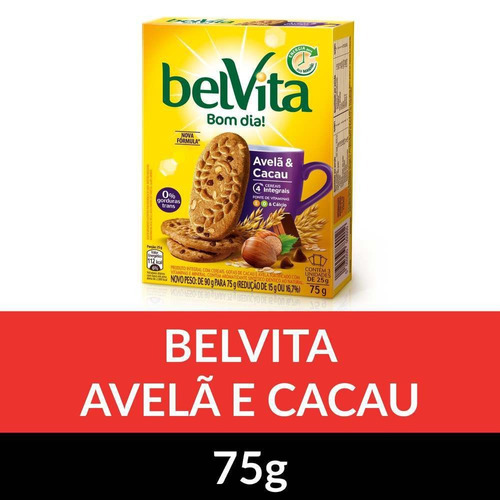 Biscoito Avelã e Cacau Belvita 75g