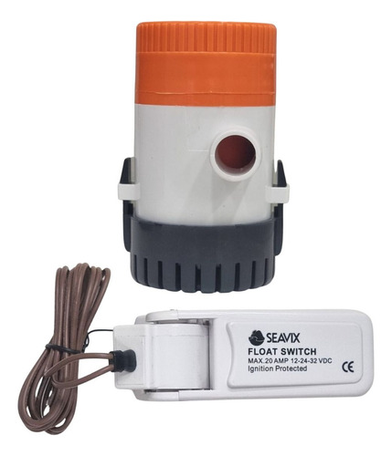 Bomba De Porão De 500gph 12v 1892l C/ Automático Barco Jetsk