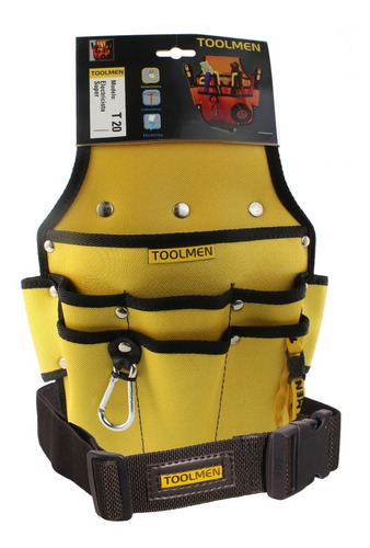 Imagen 4 de 7 de Cinturon Reforzado Porta Herramienta Toolmen T20 T35 Con Cinto Reforzado De 140cm De Largo Regulable
