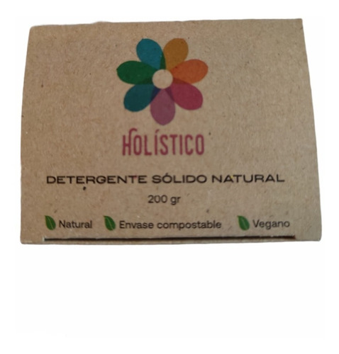 Detergente Sólido Natural Vegano Zero Waste Ecológico 200 Gr