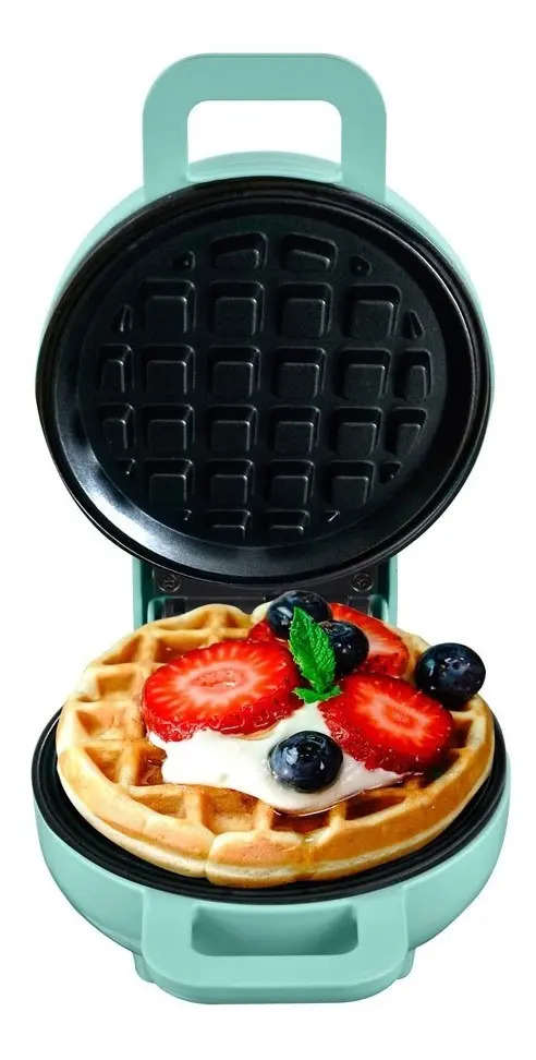 Wafflera Antiadherente Huken HeatPro 12.5 cm 750W Negra