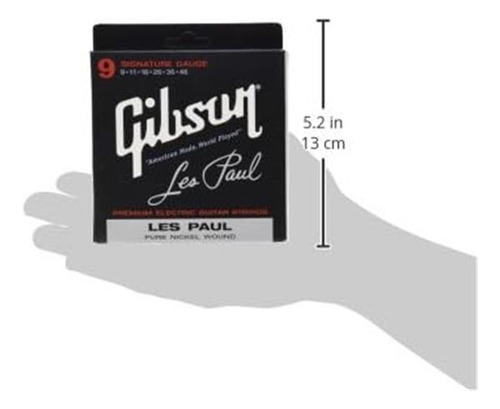 Gibson Les Paul Premium Guitar Strings, Signature Gauge 9-46
