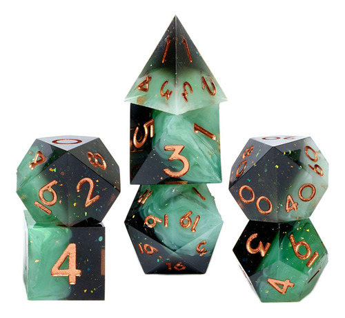 7x Juego De Dados Poliédricos, Juguetes Estilo A Estilo A