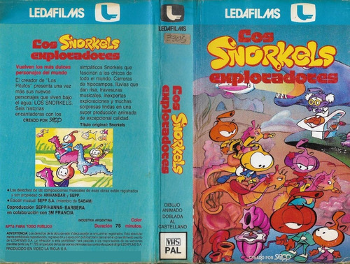 Los Snorkels Exploradores Vhs Dibujos Animados Ledafilms