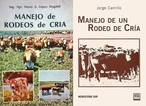 2 Libros De Manejo De Un Rodeo De Cría Combo