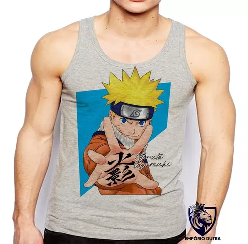 Emporio Dutra - Camiseta Infantil Mangá Naruto Uzumaki pequeno