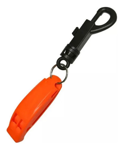Silbato De Emergencia Con Bucle Giratorio, Rescate, Flotador Color Naranja