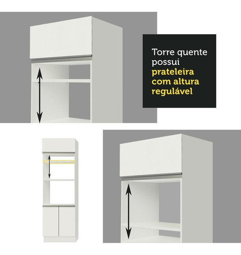 Mueble de Cocina Integral Madesa Olimpia 330cm Blanco