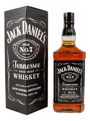 Bourbon Whisky Jack Daniels Nº7 Botella 1l