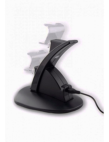Imagen 2 de 3 de Base Cargadora Doble Para Controles Ps4 Divo Iv P4002 Negro
