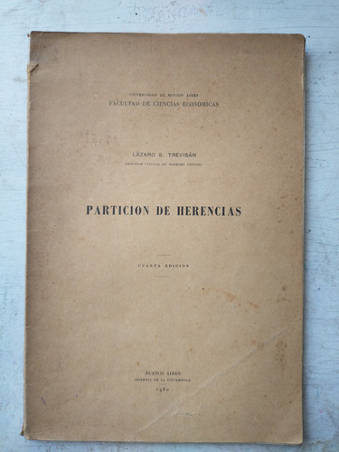 Particion De Herencias Lazaro S. Trevisan