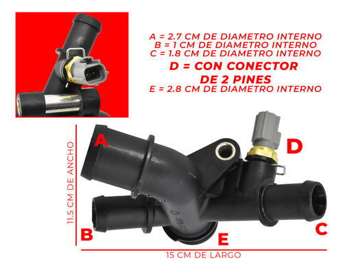 Toma De Agua Con Sensor P/ford Escape 17-19 Y Fusion 14-19