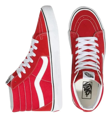 Tenis Vans Sk8-hi Rojo Mujer Vn0a4bv6jv6