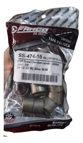 Juego Gomas Valvula Grand Cherokee M318 1996-1999 Ss474-16