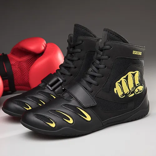 L Zapatos De Boxeo Profesionales Y Botas De Lucha Libre