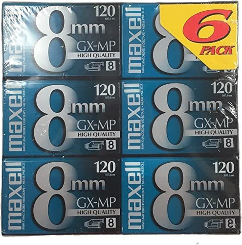 Maxell 8 mm Gx-mp 120 cintas De Vídeo (6-pack)