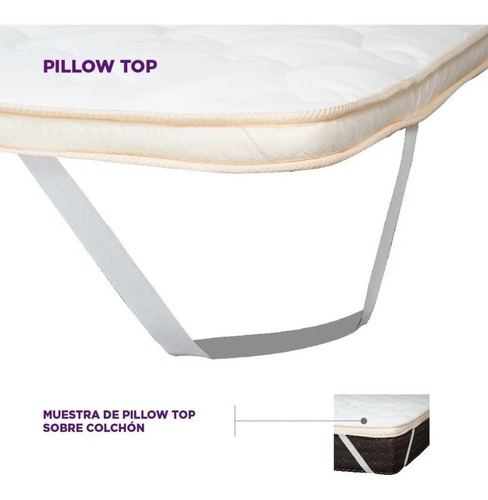 Imagen 2 de 6 de Pillow Top Soft Desmontable 190 X 140 X 5 Cm
