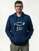 Comprar Buzo Canguro Capucha Hombre Moda Bordado Diseño Chevolet S10