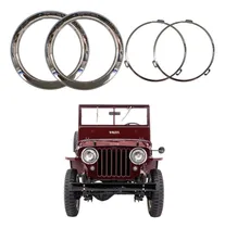 Comprar Kit Aro Farol Externos \u002F Interno Jeep Willys Cj2a Cj3a 43\u002F52