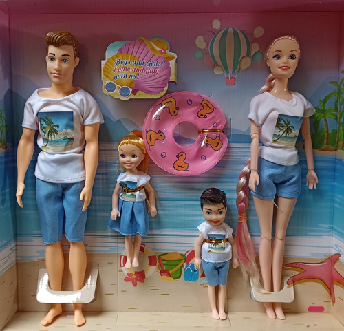 Ropa Y Accesorios + Muñeca Muñeco Hijo Hija Familia Barbieál