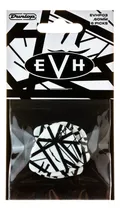 Comprar Set De 6 Púas Jim Dunlop Evh-03 Evh White W Bk Stripes .60mm Color EVH White with Black Stripes