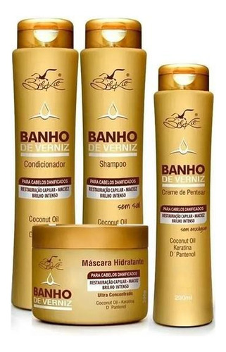 Kit Banho De Verniz Belkit 4 Produtos