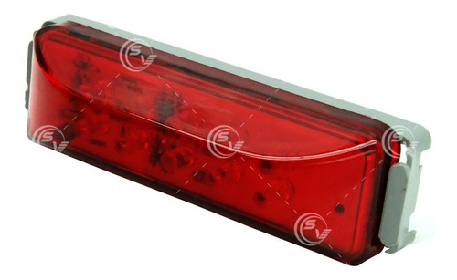 Par Plafon Lateral Rojo Caja Muerto 10 Leds C/estrobo Rojo