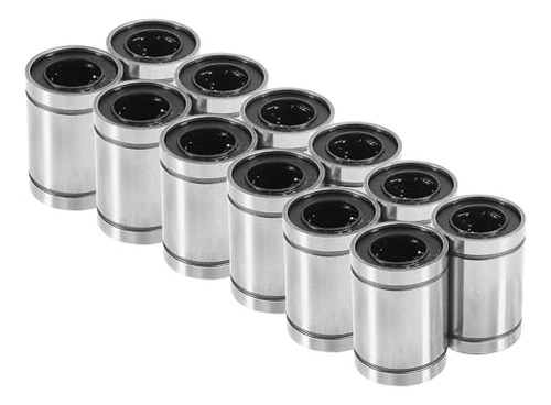 Rodamientos Lineales Lm12uu, 12mm, Doble Sello De Goma, Cnc