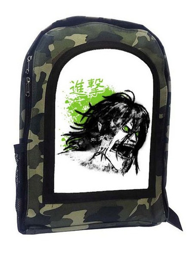 Mochila Camuflada Shingeky Attack On Titan A159