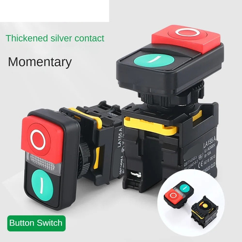 Gqmyok 1pcs Double Push Button Swith On Off Start Stop