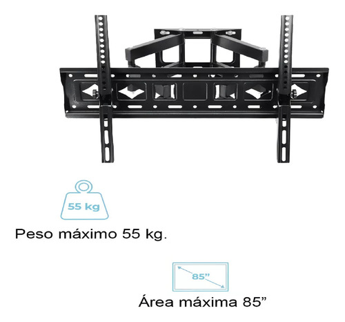 Soporte Tv Doble Brazo Movil De 32 A 80 Pulgadas