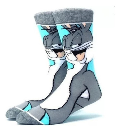 5 Pares De Calcetines Largos De Algodón Con Dibujos Animados