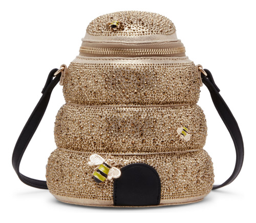 Betsey Johnson Queen Bee Bandolera, Amarillo