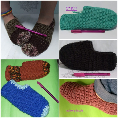 Escarpines Pantu-media Lana/hilo X 2 Pares Adultos Y Niños