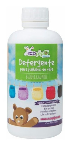 Detergente Especial Para Pañales Ecológicos Marca Ecopipo 