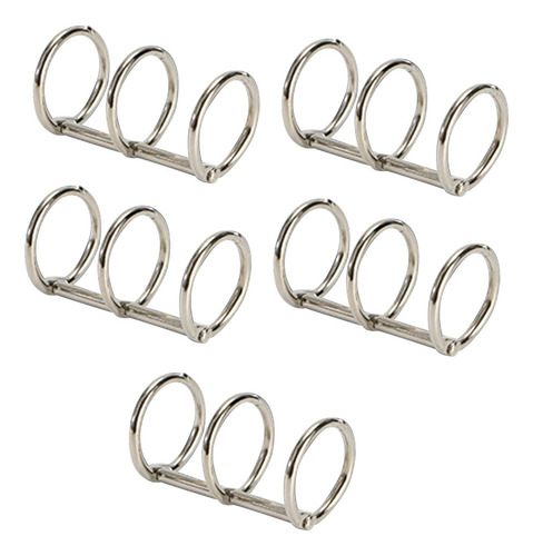 Carpetas De De Metal, 5 Piezas, 3 Anillos, 3 Plata 20mm