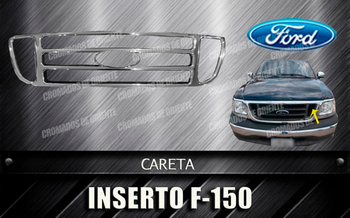 Careta Cromada  Inserto Ford F-150 Va Sobre La Original